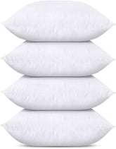 Utopia Bedding Throw Pillows (Set of 4, White), 20 x 20 Inches Pillows for Sofa, Bed and Couch Decorative Stuffer Pillows